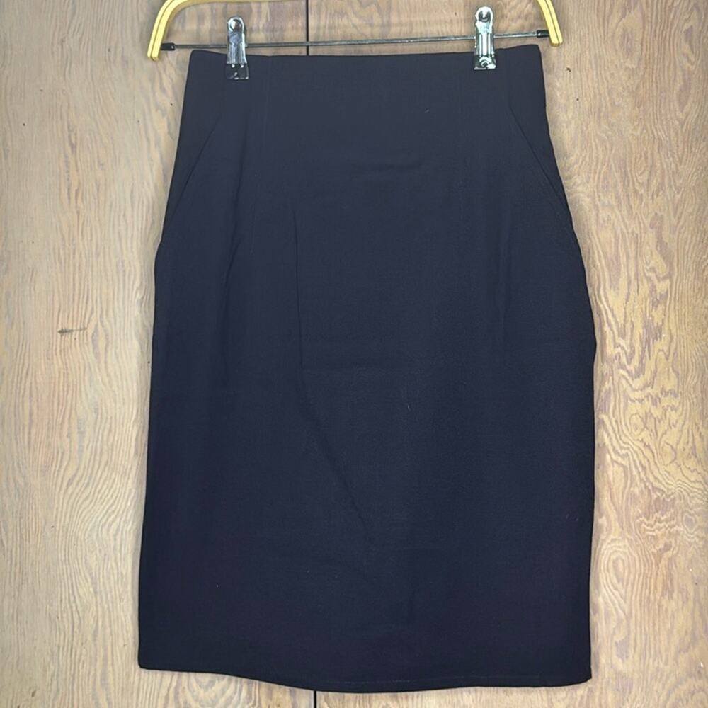 Vintage NWT Umberto Ginocchietti Women's Navy Blue Pencil Skirt